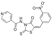CAS#: 68711-01-3, N-[5-[(3-Nitrophenyl)Methylene]-4-Oxo-2-Thioxo-3-Thiazolidinyl]-4-Pyridinecarboxamide