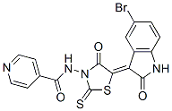 CAS#: 68711-05-7, N-[5-(5-Bromo-1,2-Dihydro-2-Oxo-3H-Indol-3-Ylidene)-4-Oxo-2-Thioxothiazolidin-3-Yl]-4-Pyridinecarboxamide
