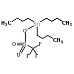 CAS 登录号：68725-14-4， 三丁基{[(三氟甲基)磺酰基]氧基}锡烷