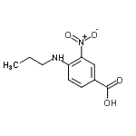 CAS 登录号：68740-31-8， 3-硝基-4-(丙基氨基)苯甲酸