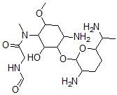 CAS#: 68743-81-7, 2-Amino-1-O-(2,6-Diamino-2,3,4,6,7-Pentadeoxy-beta-L-Lyxo-Heptopyranosyl)-5-[[(Formylamino)Acetyl]Methylamino]-4-O-Methyl-2,3,5-Trideoxy-D-Allo-Inositol