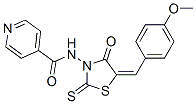 CAS#: 68748-26-5, N-[5-[(4-Methoxyphenyl)Methylene]-4-Oxo-2-Thioxo-3-Thiazolidinyl]-4-Pyridinecarboxamide