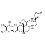 CAS#: 6875-30-5, (3beta,5beta,8xi,9xi,11alpha)-3-[(6-Deoxy-alpha-D-Glycero-Hexopyranosyl)Oxy]-5,11,14-Trihydroxy-19-Oxocard-20(22)-Enolide