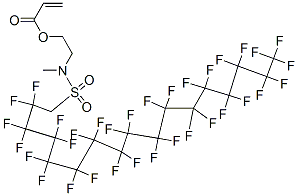 CAS#: 68758-56-5, Acrylic acid, 2-(N-(1,1-dihydroperfluoroheptadecylsulfonyl)-N-methylamino)ethyl ester