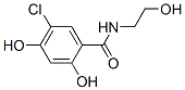 CAS 登录号：68758-71-4， 5-氯-2,4-二羟基-N-(2-羟基乙基)苯甲酰胺