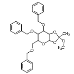 CAS#: 68779-52-2, 3,4,6-Tri-O-benzyl-1,2-O-(1-methoxyethylidene)hexopyranose