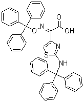 CAS#: 68786-47-0, (2E)-[2-(Tritylamino)-1,3-thiazol-4-yl][(trityloxy)imino]acetic acid