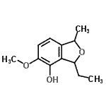 CAS#: 688005-01-8, 3-Ethyl-5-methoxy-1-methyl-1,3-dihydro-2-benzofuran-4-ol