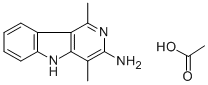 CAS 登录号：68808-54-8， 3-氨基-1,4-二甲基-5H-吡啶并[4,3-b]吲哚乙酸盐