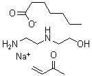 CAS 登录号：68815-55-4， 2-(2-氨基乙基氨基)乙醇; 丁-3-烯-2-酮; 庚二酸钠盐
