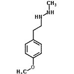CAS 登录号：688301-25-9， 1-[2-(4-甲氧基苯基)乙基]-2-甲基肼