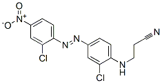 CAS 登录号：68834-00-4， 3-[[2-氯-4-[(2-氯-4-硝基苯基)偶氮]苯基]氨基]丙腈