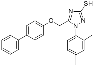 CAS#: 68869-54-5, 5-(4-Biphenylyloxymethyl)-1-(2,4-Dimethylphenyl)-S-Triazole-2-Thiol