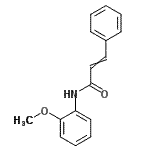 CAS 登录号：6889-84-5， N-(2-甲氧基苯基)-3-苯基丙烯酰胺