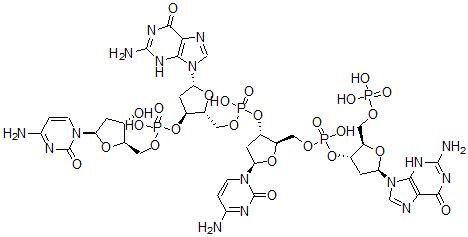 CAS 登录号：68923-10-4， 2'-脱氧胞苷酰-(5'-3')-2'-脱氧鸟苷酰-(5'-3')-2'-脱氧胞苷酰-(5'-3')-2'-脱氧-5'-鸟苷酸