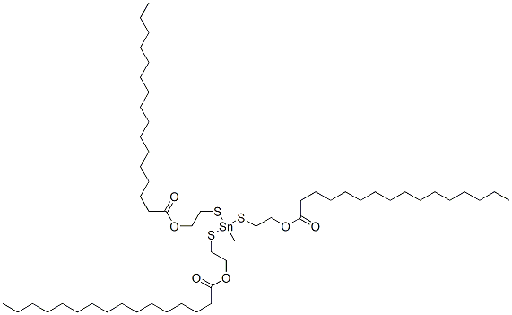 CAS#: 68928-41-6, (Methylstannylidyne)Tris(Thioethylene) Tripalmitate