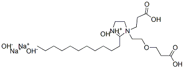 CAS 登录号：68929-04-4， 二钠1-[2-(2-羧基乙氧基)乙基]-1-(2-羧基乙基)-4,5-二氢-2-十一烷基-1H-咪唑鎓氢氧化物
