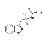 CAS#: 68936-43-6, N-[(1,2-Benzoxazol-3-ylmethyl)sulfonyl]acetamide