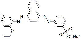 CAS#: 68959-00-2, Sodium 3-[[4-[(2-Ethoxy-5-Methylphenyl)Azo]-1-Naphthyl]Azo]Benzenesulphonate