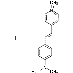 CAS 登录号：68971-03-9， 4-{(E)-2-[4-(二甲基氨基)苯基]乙烯基}-1-甲基吡啶鎓碘化物