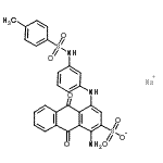 CAS 登录号：69008-24-8， 钠1-氨基-4-[(3-{[(4-甲基苯基)磺酰基]氨基}苯基)氨基]-9,10-二氧代-9,10-二氢-2-蒽磺酸酯