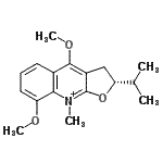 CAS#: 6901-22-0, (2R)-2-Isopropyl-4,8-Dimethoxy-9-Methyl-2,3-Dihydrofuro[2,3-b]Quinolin-9-Ium