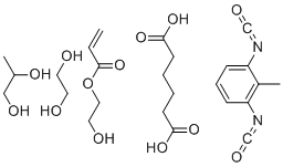 CAS#: 69011-31-0, Hexanedioic Acid, Polymer With 1,3-Diisocyanatomethylbenzene, 1,2-Ethanediol And 1,2-Propanediol, 2-Hydroxyethyl Acrylate-Blocked
