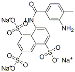 CAS 登录号：69031-55-6， 8-[(3-氨基-4-甲基苯甲酰)氨基]萘-1,3,5-三磺酸三钠