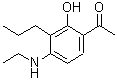 CAS 登录号：69049-68-9， 1-[4-(乙基氨基)-2-羟基-3-丙基苯基]乙酮