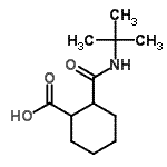 CAS#: 69049-86-1, 2-[(2-Methyl-2-propanyl)carbamoyl]cyclohexanecarboxylic acid