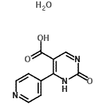 CAS 登录号：690631-95-9， 2-氧代-6-(4-吡啶基)-1,2-二氢-5-嘧啶羧酸水合物(1:1)