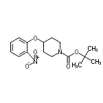 CAS#: 690632-03-2, 2-Methyl-2-propanyl 4-(2-nitrophenoxy)-1-piperidinecarboxylate