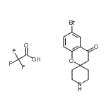 CAS#: 690632-09-8, 6-Bromospiro[chromene-2,4'-piperidin]-4(3H)-one trifluoroacetate (1:1)