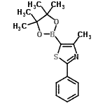 CAS#: 690632-24-7, 4-Methyl-2-phenyl-5-(4,4,5,5-tetramethyl-1,3,2-dioxaborolan-2-yl)-1,3-thiazole