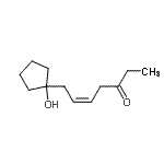 CAS 登录号：690637-94-6， (5Z)-7-(1-羟基环戊基)-5-庚烯-3-酮