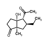 CAS#: 690660-73-2, (3aR,4R,5S,6aR)-4-Acetyl-5-ethyl-3a-hydroxy-6a-methylhexahydro-1(2H)-pentalenone
