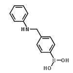 CAS 登录号：690957-44-9， [4-(苯胺基甲基)苯基]硼酸