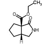 CAS 登录号：690982-19-5， 乙基(3aR,6aR)-3-氧代六氢环戊并[c]吡咯-3a(1H)-羧酸酯