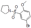 CAS#: 691381-10-9, 1-[(5-Bromo-2-Methoxyphenyl)Sulfonyl]-Pyrrolidine