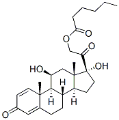 CAS#: 69164-69-8, 11beta,17,21-Trihydroxypregna-1,4-Diene-3,20-Dione 21-Hexanoate