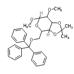 CAS#: 69182-49-6, Methyl 3,4-O-isopropylidene-2-O-methyl-6-O-tritylhexopyranoside