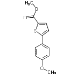CAS#: 69202-21-7, Methyl 5-(4-methoxyphenyl)-2-thiophenecarboxylate