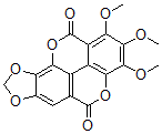 CAS 登录号：69251-99-6， 1,2,3-三甲氧基-[1]苯并吡喃并[5,4,3-cde][1,3]二氧杂环戊并[4,5-h][1]苯并吡喃-5,11-二酮