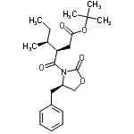 CAS#: 692778-49-7, 2-Methyl-2-propanyl (3R,4S)-3-{[(4R)-4-benzyl-2-oxo-1,3-oxazolidin-3-yl]carbonyl}-4-methylhexanoate