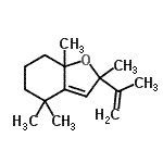 CAS#: 69296-94-2, 2-Isopropenyl-2,4,4,7a-tetramethyl-2,4,5,6,7,7a-hexahydro-1-benzofuran