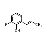 CAS#: 69318-24-7, 2-Fluoro-6-[(1E)-1-propen-1-yl]phenol