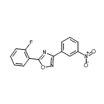 CAS 登录号：693236-20-3， 5-(2-氟苯基)-3-(3-硝基苯基)-1,2,4-恶二唑