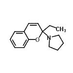 CAS#: 693251-76-2, 1-(2-Ethyl-2H-chromen-2-yl)pyrrolidine