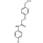 CAS 登录号：693806-30-3， N-(4-氟苯基)-2-[4-(羟基甲基)苯氧基]乙酰胺