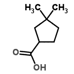CAS#: 69393-30-2, 3,3-Dimethylcyclopentanecarboxylic acid